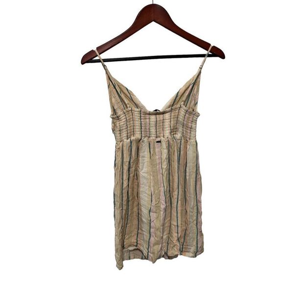 O'Neill Pastel Striped Flowy Sleeveless Tie Front Weave Lined Small - Picture 7 of 8